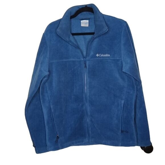 Columbia Interchange Full Zip Fleece Jacket Sz. Medium Carribean Sea Blue - Picture 1 of 4